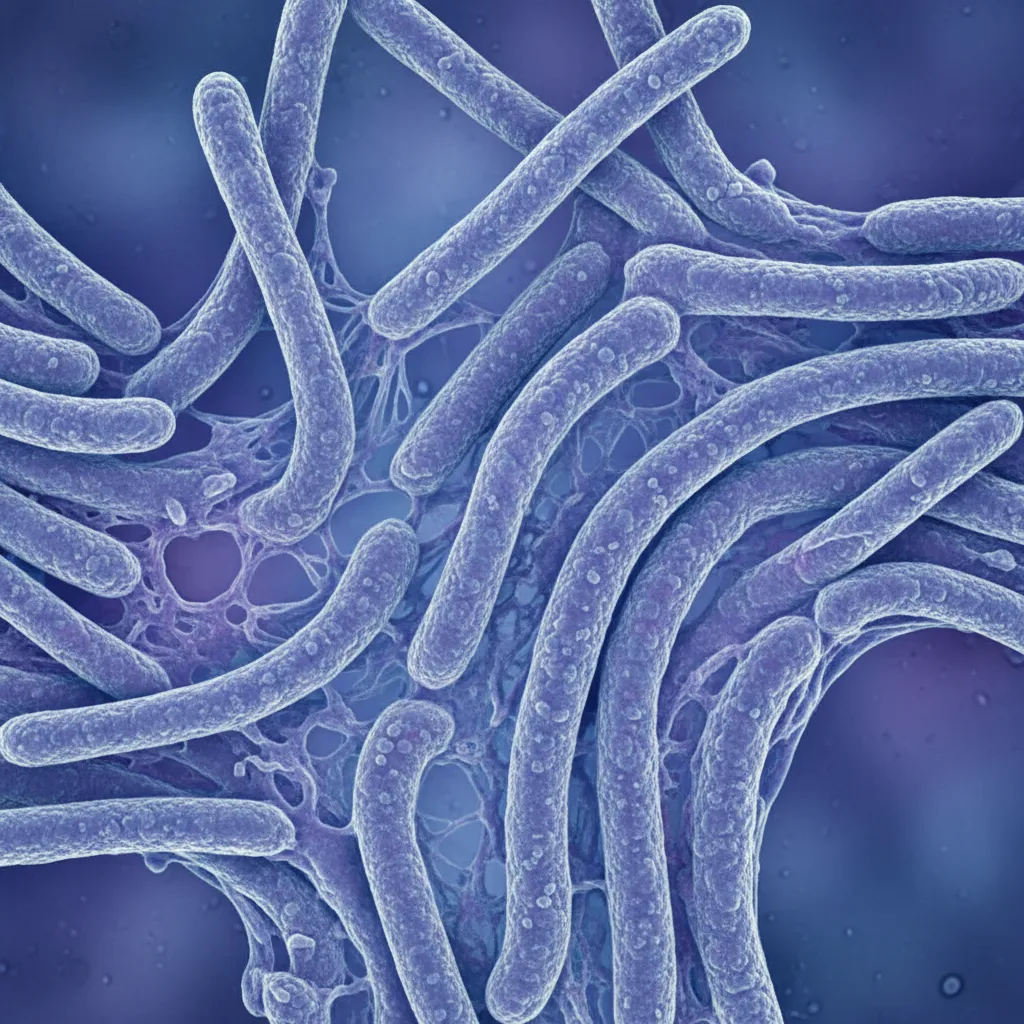 Микрофотография бактерий Lactobacillus