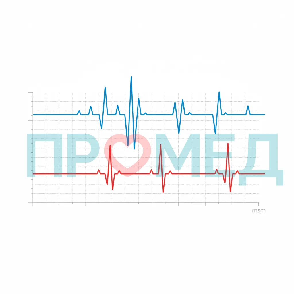 Изображение графика электронеиромиографий