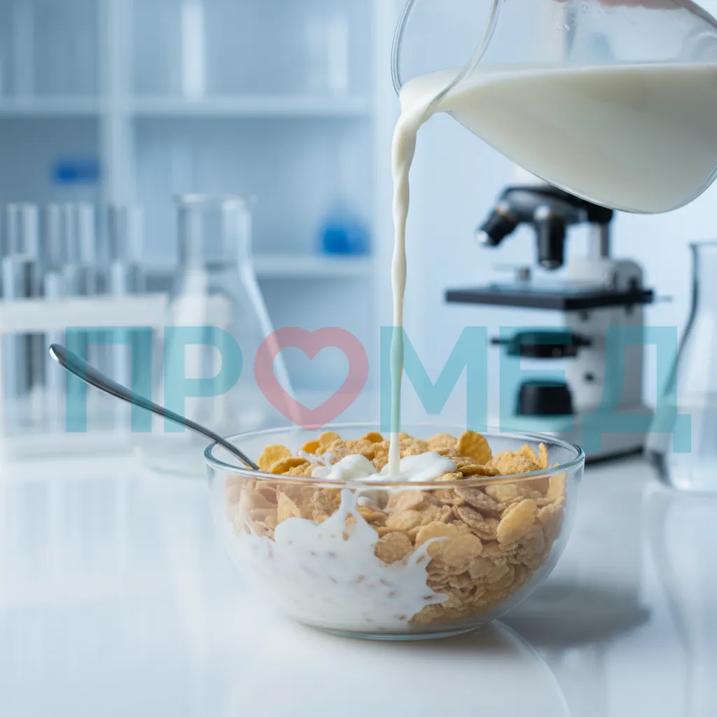 Хлопья с молоком