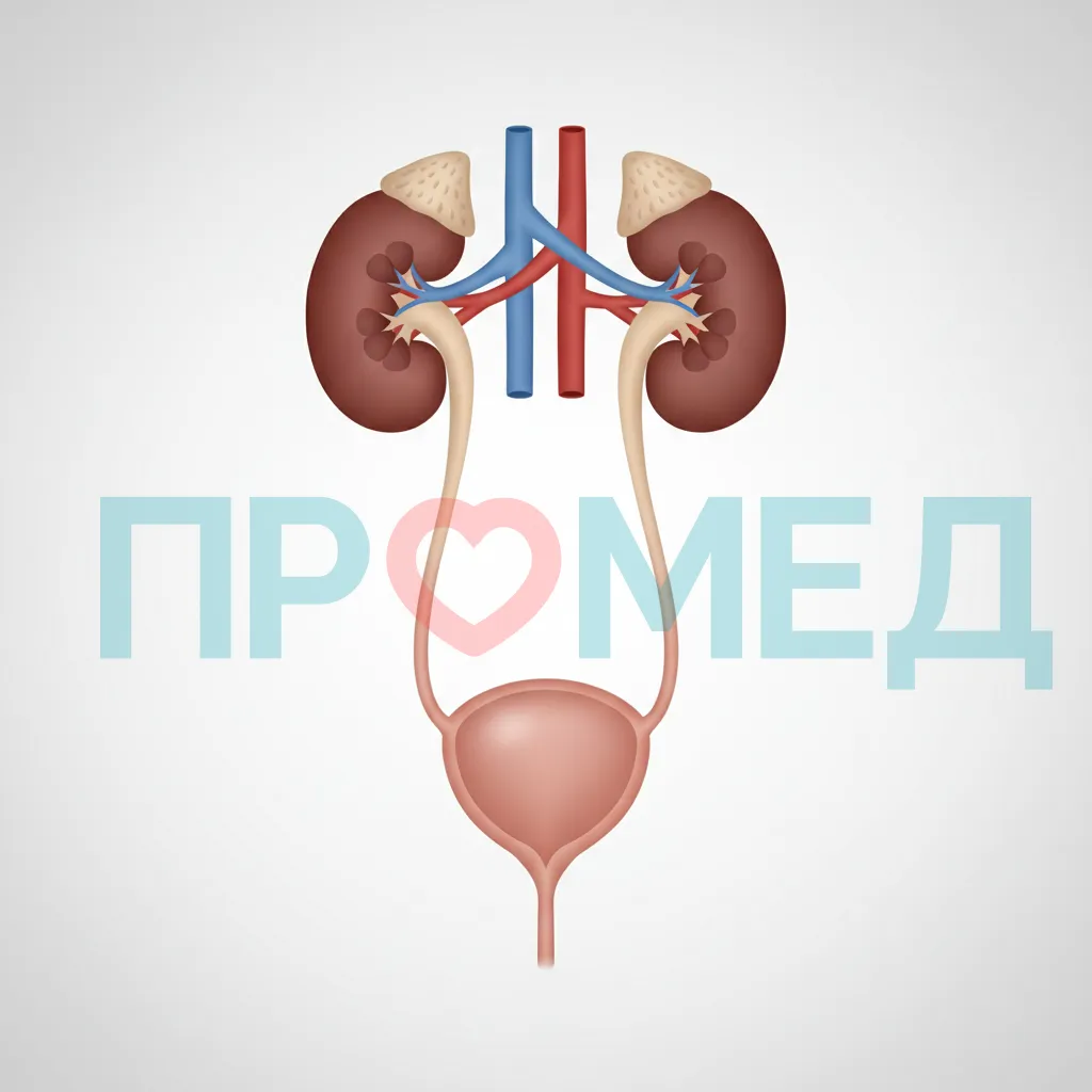 Схема мочевыделительной системы
