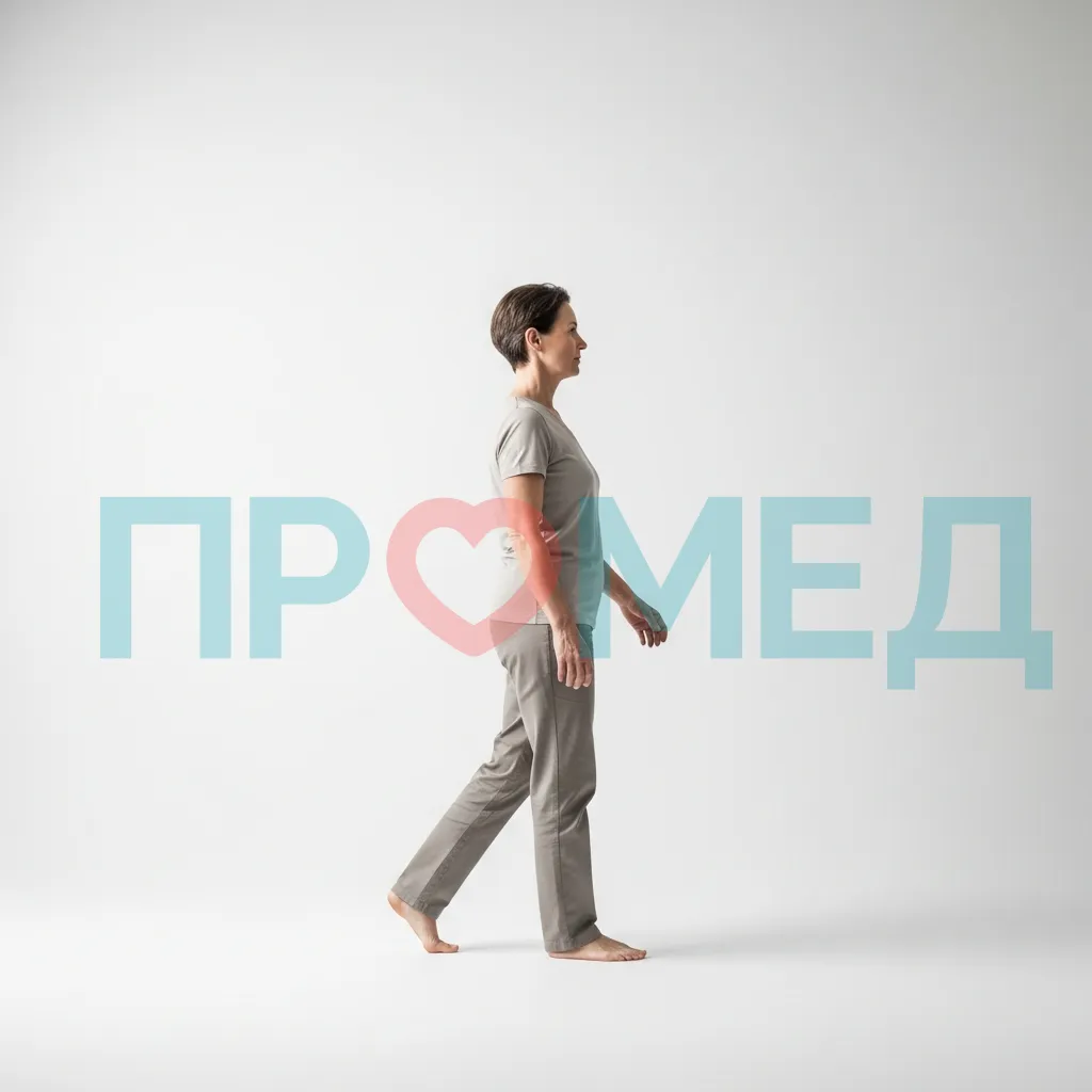 Человек медленно идет