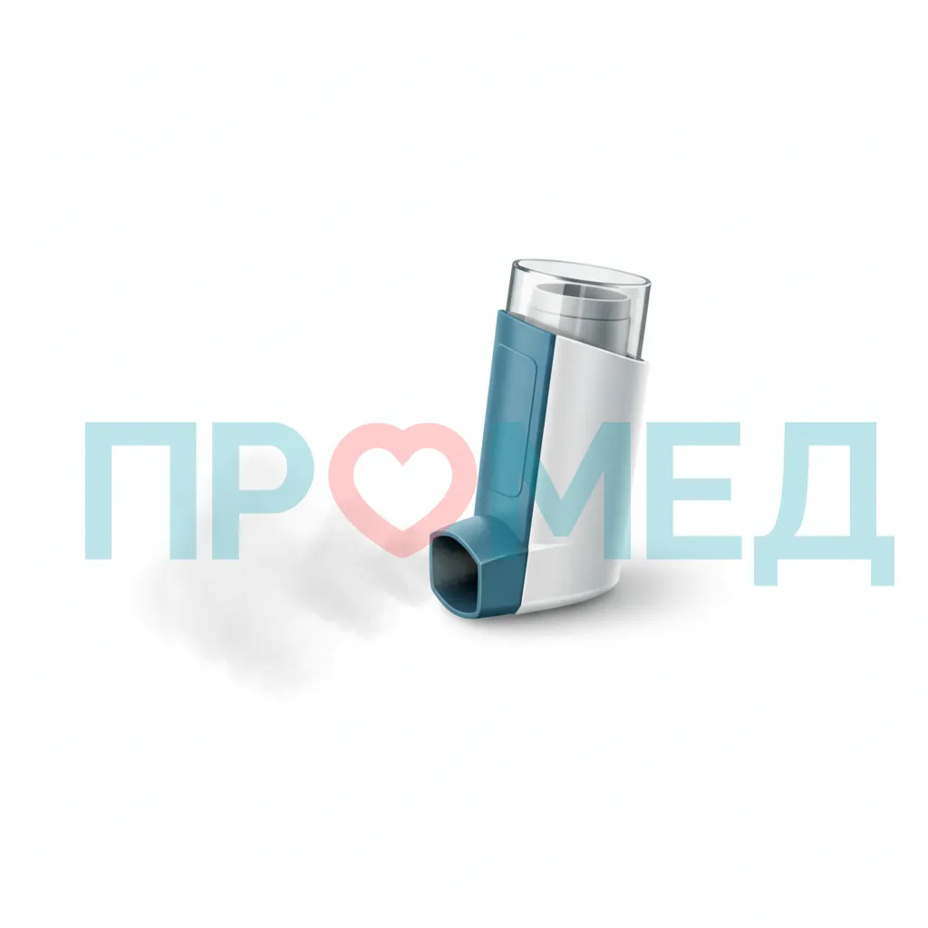 Ингалятор для облегчения дыхания при астме.