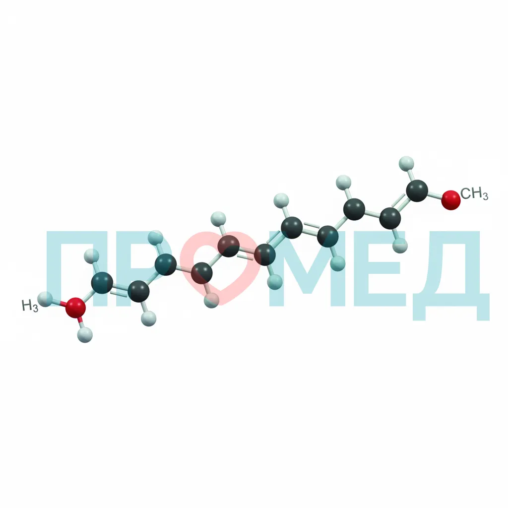 Молекулярная структура Омега-3 жирной кислоты