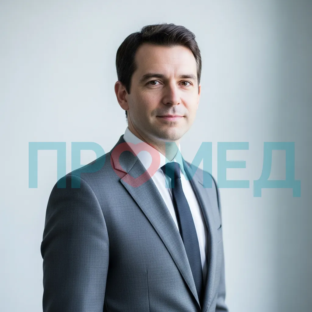 Мужчина в классическом сером костюме и белой рубашке