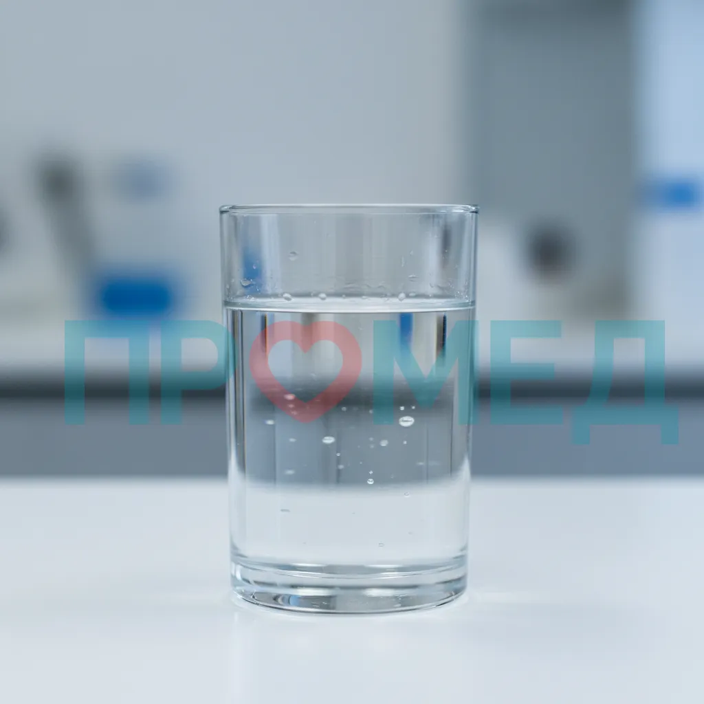 Стакан с чистой водой