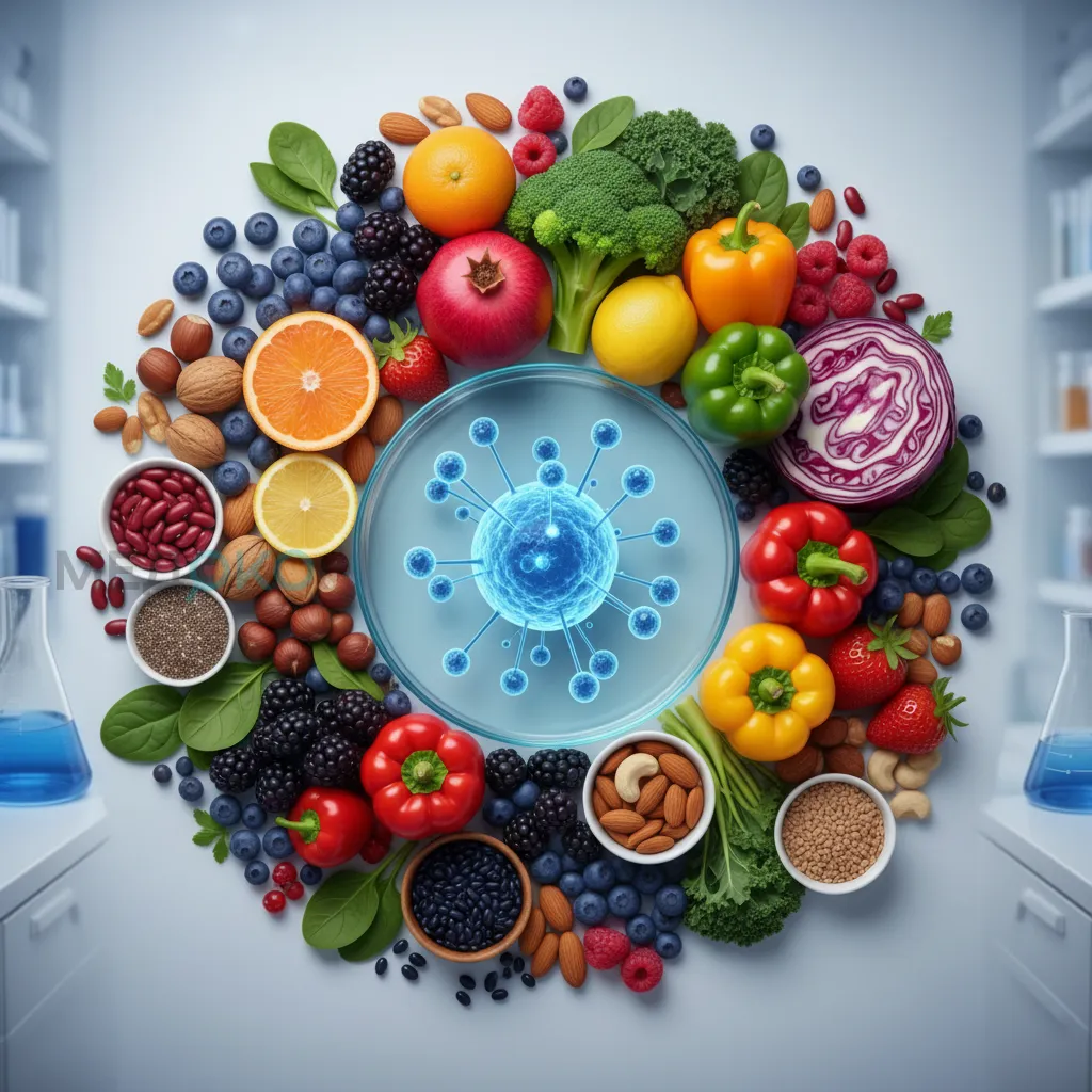 Разнообразие продуктов, богатых антиоксидантами