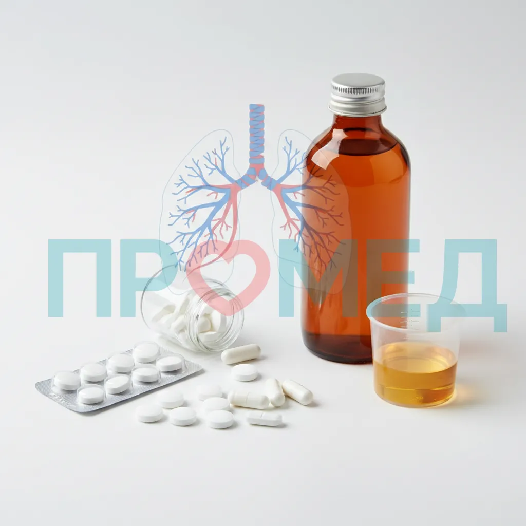 Таблетки и сироп для кашля
