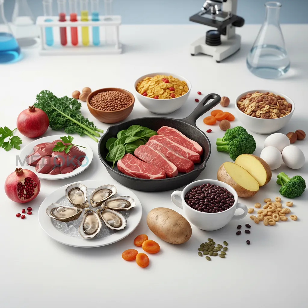 Продукты питания, богатые железом. 