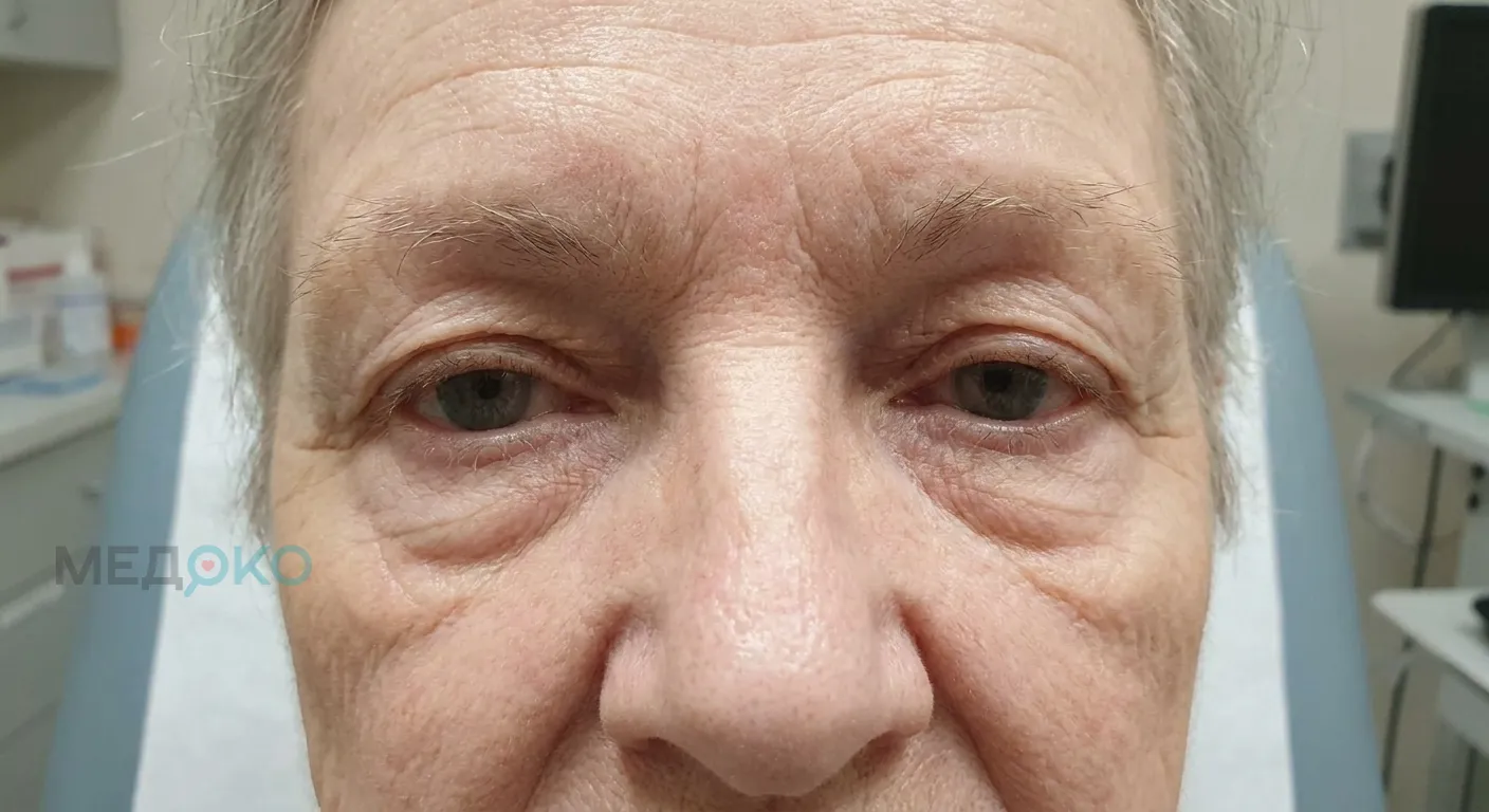 Пациент с двусторонним поредением наружной части бровей. Симптом королевы Анны при гипотиреозе: двустороннее выпадение наружной трети бровей