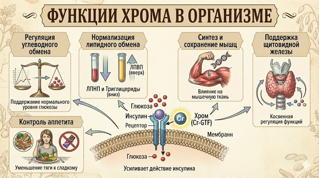 Для чего организму нужен хром