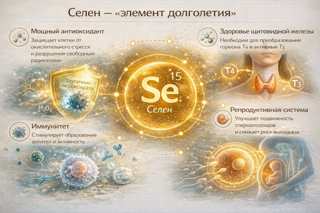 Для чего организму нужен селен