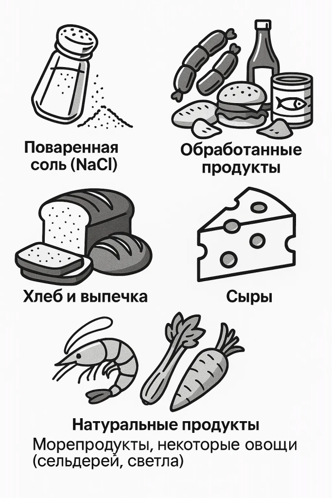 Пищевые источники Пищевые источники