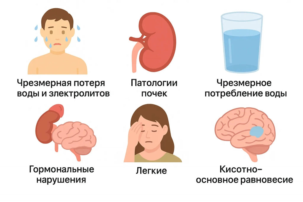 Причины дефицита Натрия Причины дефицита Натрия
