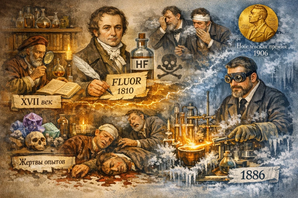 Трагическая история открытия фтора Трагическая история открытия фтора