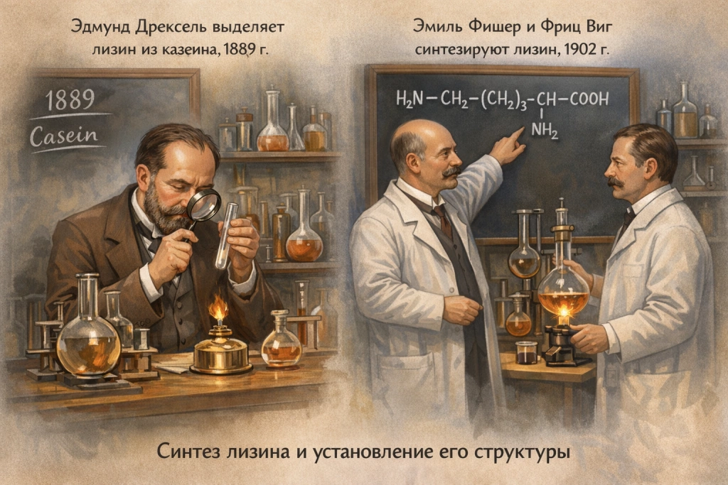 Открытие лизина