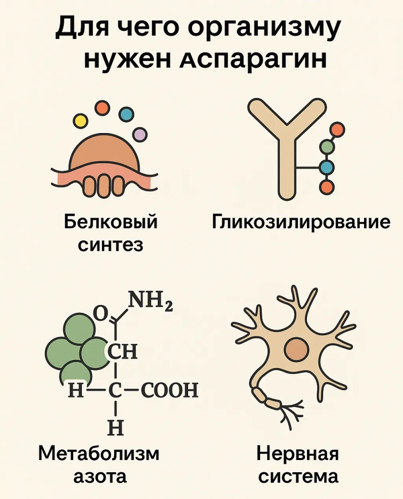 Для чего организму нужен Аспарагин