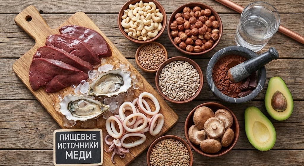 В каких продуктах содержится медь