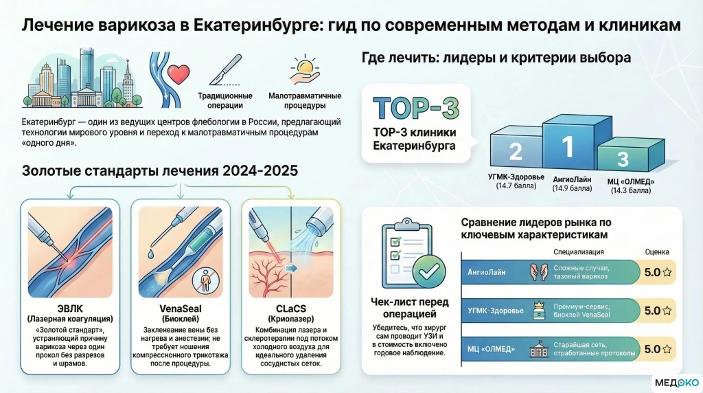 ид по лечению варикоза в Екатеринбурге: обзор методов, рейтинг топ-10 клиник и чек-лист пациента ид по лечению варикоза в Екатеринбурге: обзор методов, рейтинг топ-10 клиник и чек-лист пациента
