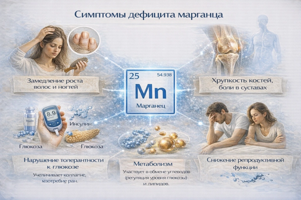 Симптомы дефицита марганца Симптомы дефицита марганца