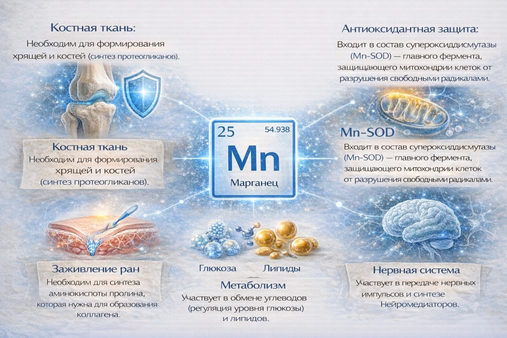 Для чего организму нужен марганец Для чего организму нужен марганец