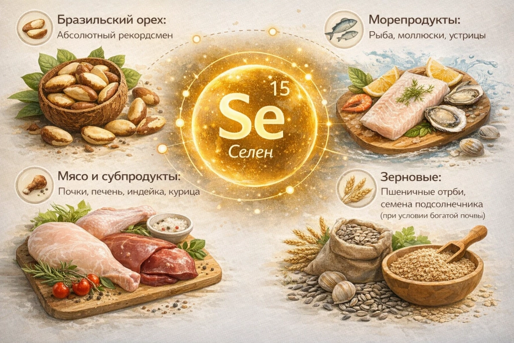 Пищевые источники селена